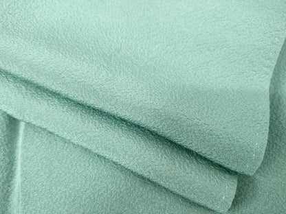平和屋着物●上質な色無地 青竹色 鈴乃屋扱い ロング丈 正絹 逸品 AABF3974ck