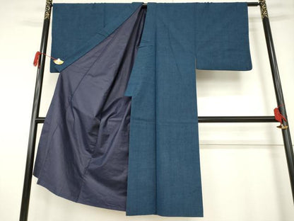 平和屋着物●男性 紬 色無地 褐返し色 正絹 逸品 AABF3979ck