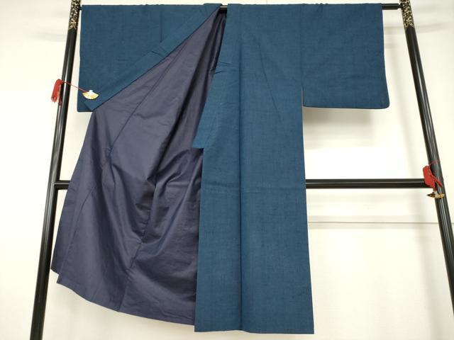 平和屋着物●男性 紬 色無地 褐返し色 正絹 逸品 AABF3979ck