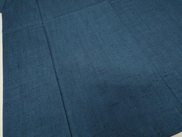平和屋着物●男性 紬 色無地 褐返し色 正絹 逸品 AABF3979ck