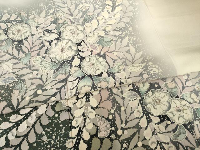 平和屋着物●訪問着 辻が花 舞花文 正絹 逸品 AABF3981ck