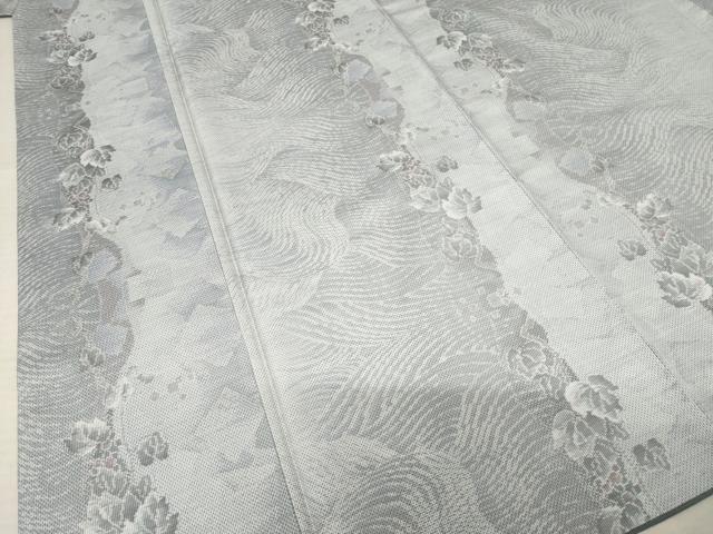 平和屋着物●本場大島紬 白大島 一元7マルキ 総絣 蔦草文 正絹 逸品 AABF3985ck