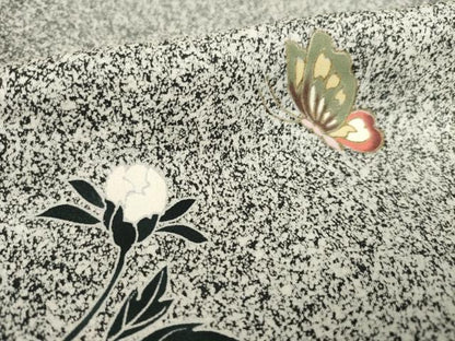 平和屋着物●訪問着 花蝶文 金彩 正絹 逸品 AABF3987ck