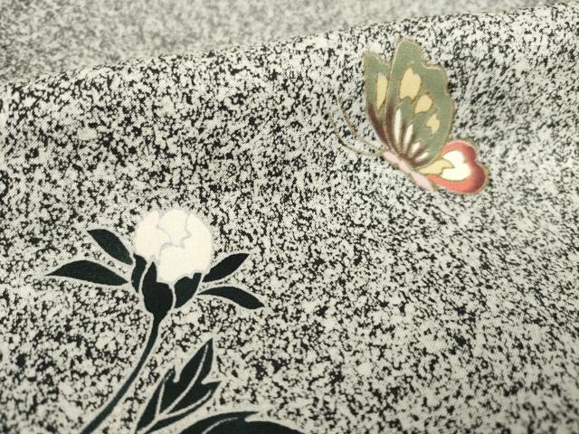 平和屋着物●訪問着 花蝶文 金彩 正絹 逸品 AABF3987ck