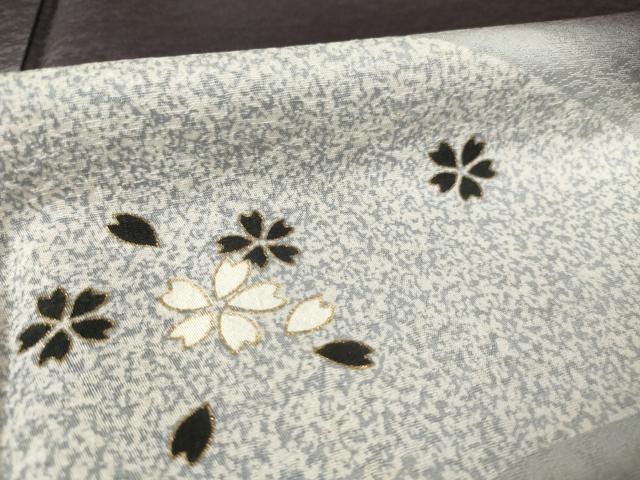 平和屋着物●訪問着 流水花丸文 暈し染め 金彩 正絹 逸品 AABF3995ck