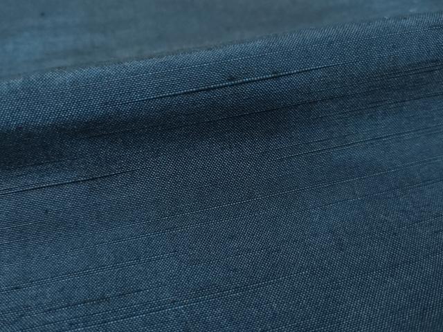 平和屋着物●男性 紬 アンサンブル 色無地 青褐色 正絹 逸品 未使用 AABF3998ck