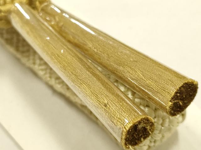平和屋本店●和装小物　帯締め・帯揚げセット　笹浪組　花丸文　梅　菖蒲　椿　金糸　逸品　未使用品あり　AABF4001ay