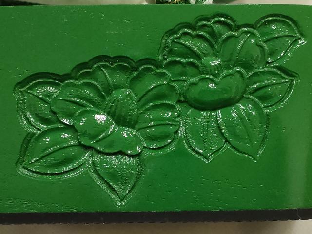 平和屋着物●IKKO 和装小物 ぽっくり下駄 こっぽり・おこぼ下駄 桐下駄 花亀甲 椿 金糸 逸品 未使用 AABF4042ay
