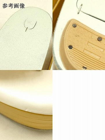 平和屋着物●和装小物 和装草履 厚底 ハイヒール草履 総絞り 箱付き 逸品 AABF4047ay