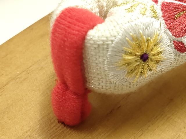 平和屋着物●和装小物 ぽっくり下駄 こっぽり・おこぼ下駄 桐下駄 刺繍 花柄 梅桔梗 金銀糸 箱付き 逸品 未使用 AABF4049ay