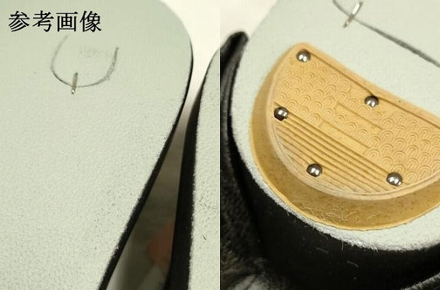 平和屋着物●和装小物　和装草履　厚底　ハイヒール草履　リボン　箱付き　逸品　AABF4052ay