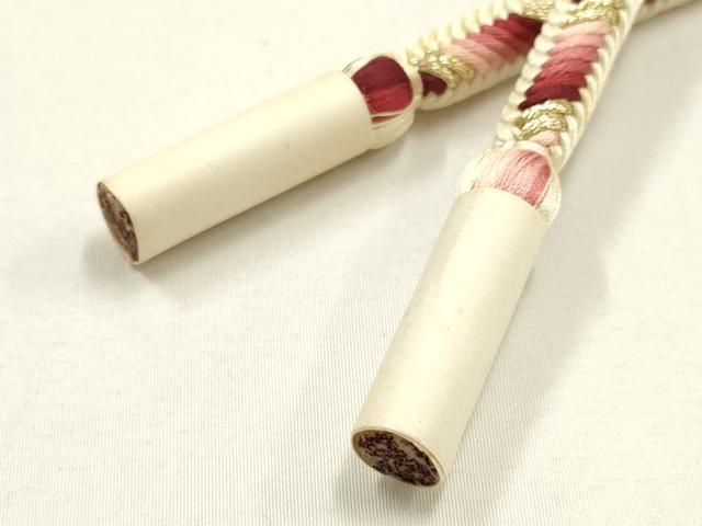 平和屋着物●極上　有職組紐道明　帯締め　奈良組　丸胡蝶　宮内庁御用　国立博物館御用　東京芸術大学御用　逸品　未使用　AABF4098ay