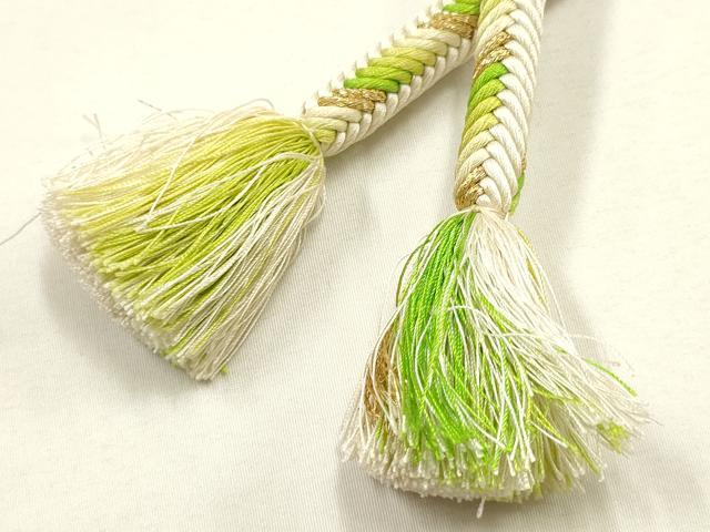 平和屋着物●極上　有職組紐道明　帯締め　奈良組　丸胡蝶　金糸　宮内庁御用　国立博物館御用　東京芸術大学御用 　逸品　AABF4117ay