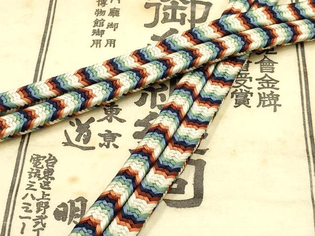 平和屋着物●極上 有職組紐道明 帯締め 御岳組 宮内庁御用 国立博物館御用 東京芸術大学御用 逸品 AABF4118ay