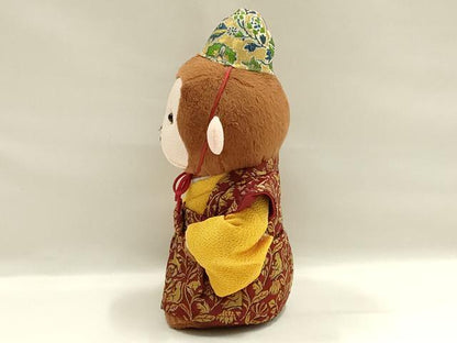 平和屋本店●極上　龍村美術織物　干支人形　マスコット　申　繍花楽園文　共箱付き　逸品　DZAA11706kh6
