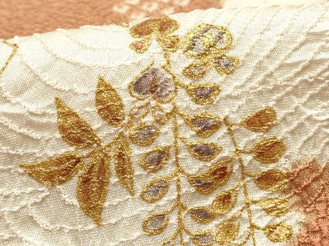 平和屋着物●和装小物　帯締め・帯揚げセット　平組　絞り　雪輪花文　暈し　金糸　金彩　逸品　未使用　AABF4196ay 平和屋着物○和装小物 帯締め・帯揚げセット 平組 絞り 雪輪花文 暈