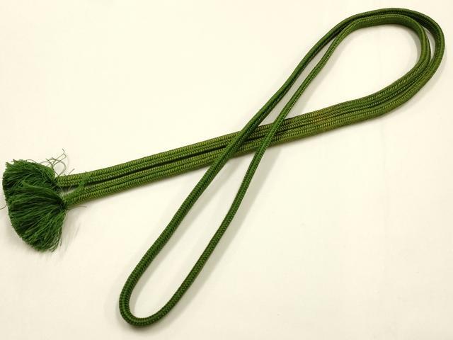 平和屋着物●極上　有職組紐道明　帯締め　冠組　苔色　宮内庁御用　国立博物館御用　東京芸術大学御用 　逸品　AABF4200ay