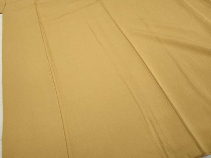 平和屋着物●上質な色無地 鉛色 正絹 逸品 AABF4203cs