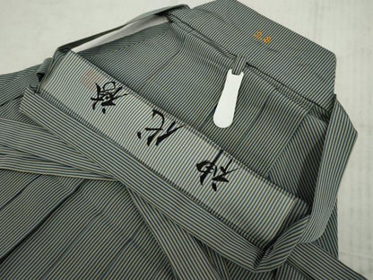 平和屋着物●男性 行灯袴 神代袴 縞 正絹 逸品 AABF4207cs