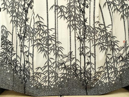 平和屋着物●伝統工芸士 水谷滉 訪問着 松竹梅文 正絹 逸品 AABF4209cs