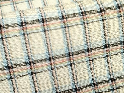 平和屋着物●上質な紬 格子 正絹 逸品 AABF4213cs