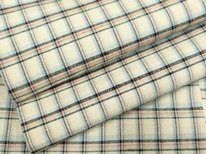 平和屋着物●上質な紬 格子 正絹 逸品 AABF4213cs