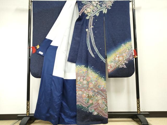 平和屋着物●豪華振袖 辻が花 暈し染め 金彩 金通し地 やまと誂製 正絹 逸品 AABF4220cs