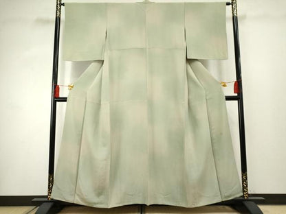 平和屋着物●上質な小紋 作家物 霞文 暈し染め 正絹 逸品 AABF4230cs