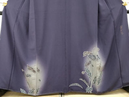 平和屋着物●世界的人形師　辻村寿三郎　ジュサブロー　訪問着　枝花文　暈し染め　正絹　逸品　AABF4237cs