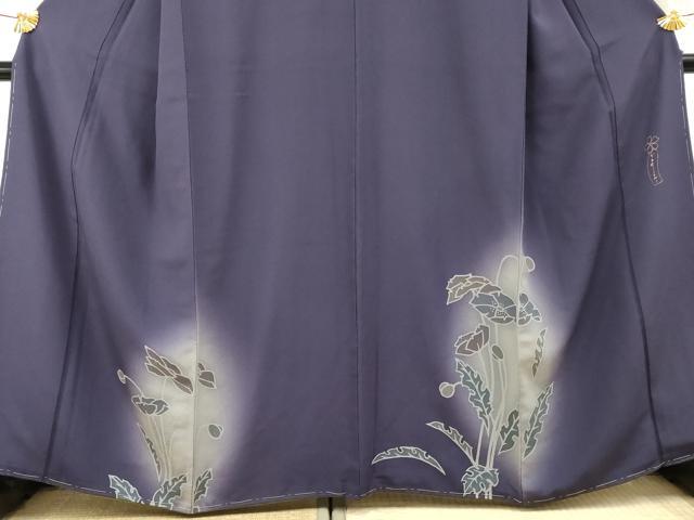 平和屋着物●世界的人形師　辻村寿三郎　ジュサブロー　訪問着　枝花文　暈し染め　正絹　逸品　AABF4237cs