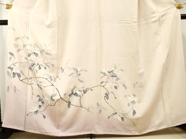 平和屋着物●訪問着 友禅 枝花文 暈し染め 正絹 逸品 AABF4240cs
