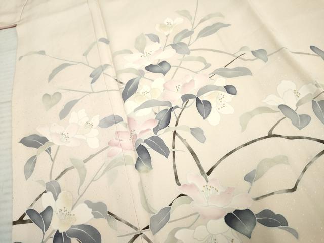 平和屋着物●訪問着 友禅 枝花文 暈し染め 正絹 逸品 AABF4240cs
