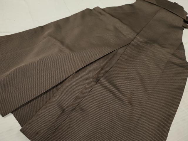 平和屋着物●男性 馬乗り袴 縞 正絹 逸品 AABF4243cs