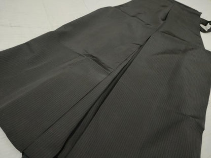 平和屋着物●男性 馬乗り袴 縞 正絹 逸品 AABF4244cs