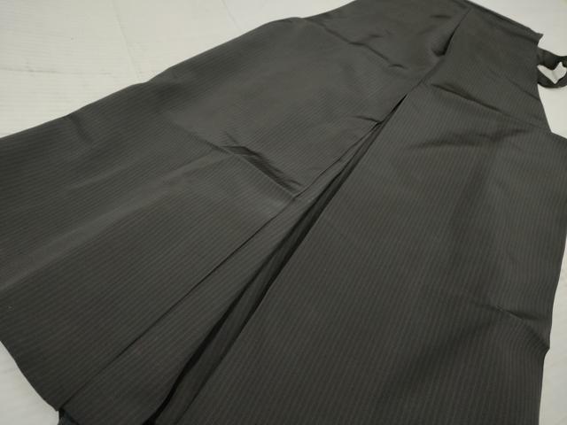 平和屋着物●男性 馬乗り袴 縞 正絹 逸品 AABF4244cs