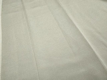 平和屋着物●上質な色無地 暁鼠色 鬼しぼ縮緬 正絹 逸品 AABF4251cs