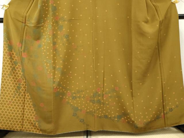 平和屋着物●訪問着 枝花文 正絹 逸品 AABF4254cs