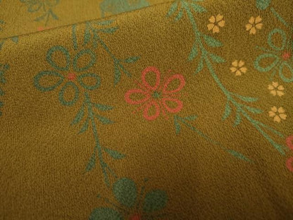平和屋着物●訪問着 枝花文 正絹 逸品 AABF4254cs