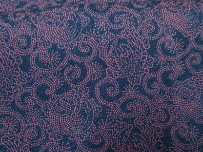平和屋着物●江戸小紋　みの亀　鶴　花唐草文　正絹　逸品　AABF4263cs