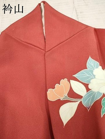 平和屋着物●豪華振袖 友禅 枝花文 暈し染め 正絹 逸品 AABF4264cs