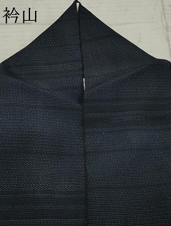 平和屋着物●本塩沢 110亀甲 横段文 正絹 逸品 AABF4265cs