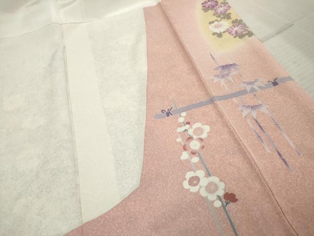 平和屋着物●訪問着 友禅 作家物 克尚 笹竹花文 暈し染め 正絹 逸品 AABF4267cs