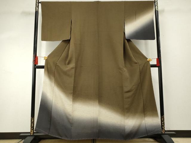 平和屋着物●訪問着 霞文 お召ちりめん 正絹 逸品 未使用 AABF4269cs