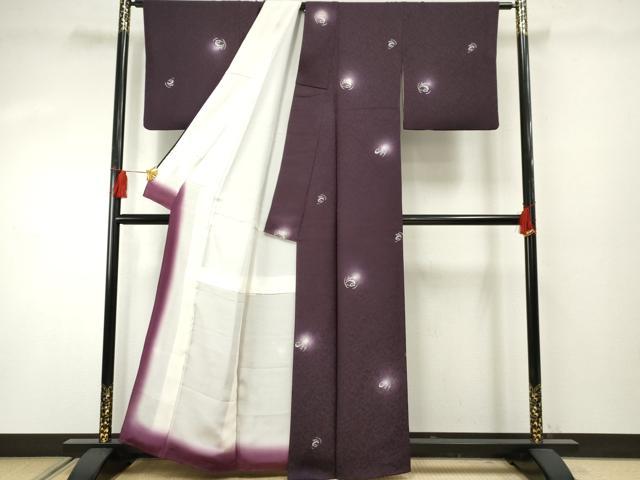平和屋着物●上質な小紋 ほたる暈し 兎 うさぎ 正絹 逸品 AABF4270cs