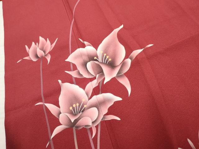 平和屋着物●豪華振袖 枝花文 暈し染め 鈴乃屋扱い 正絹 逸品 AABF4271cs