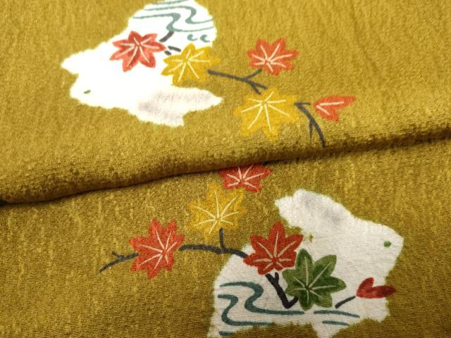 平和屋着物●上質な小紋 兎 うさぎ 成り物 正絹 逸品 AABF4274cs
