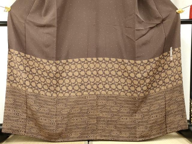 平和屋着物●二代目 川村久太郎 訪問着 流水花唐草文 正絹 逸品 AABF4276cs