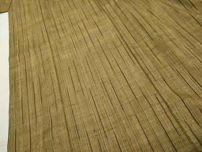 平和屋着物●上質な紬 縞 正絹 逸品 AABF4278cs