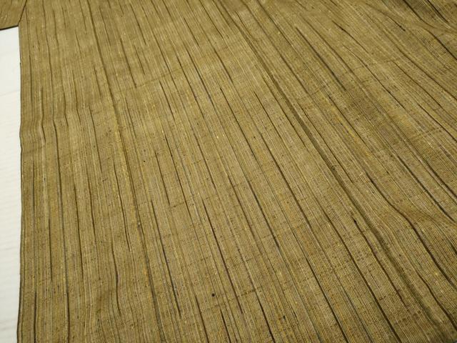 平和屋着物●上質な紬 縞 正絹 逸品 AABF4278cs