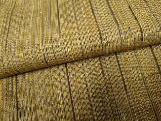 平和屋着物●上質な紬 縞 正絹 逸品 AABF4278cs